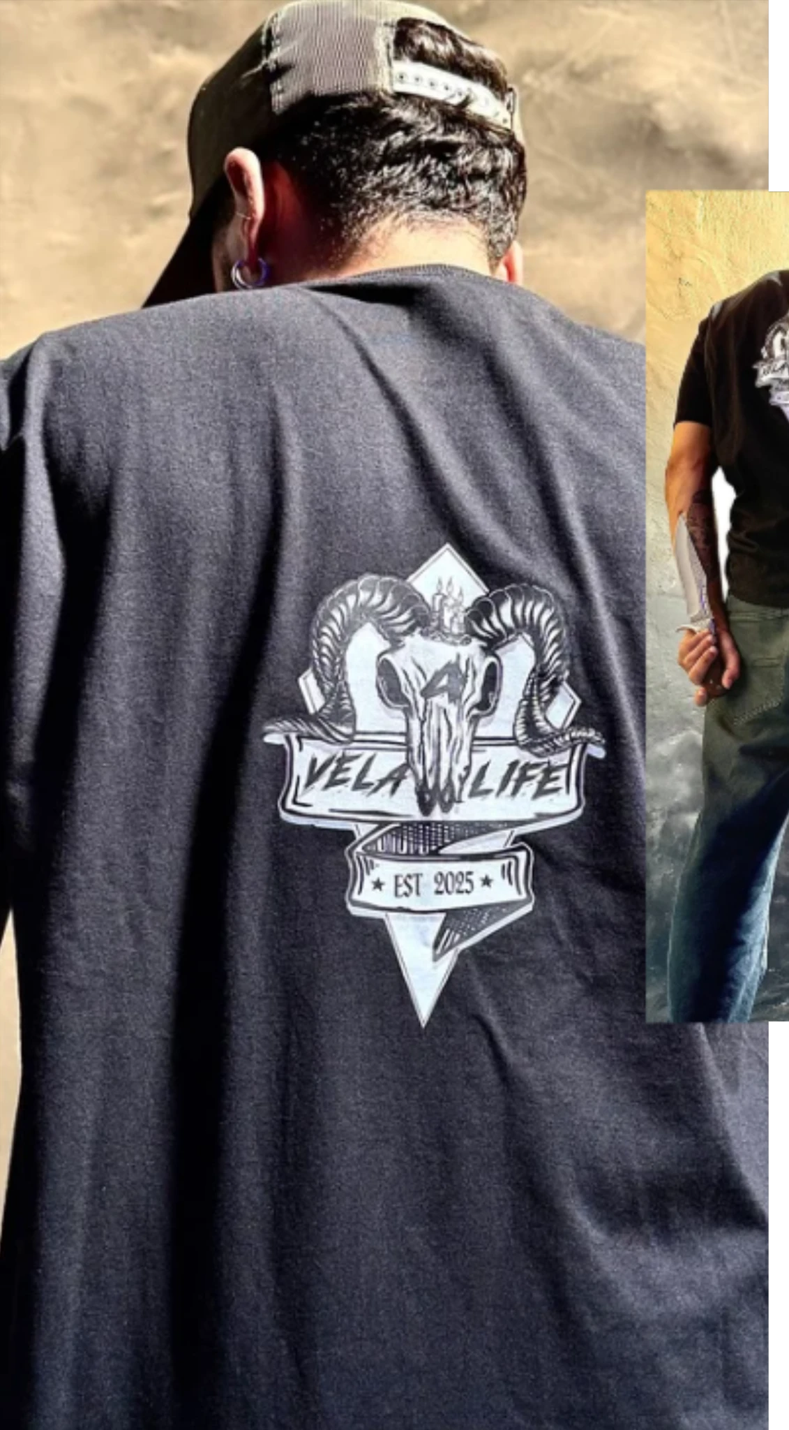 Camiseta GOAT Vela4Life no estilo das ruas